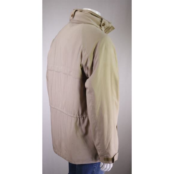 Loro Piana Vintage Beige Wool Zip Front Barn Coat Jacket Horsey Men's XL - Picture 6 of 10